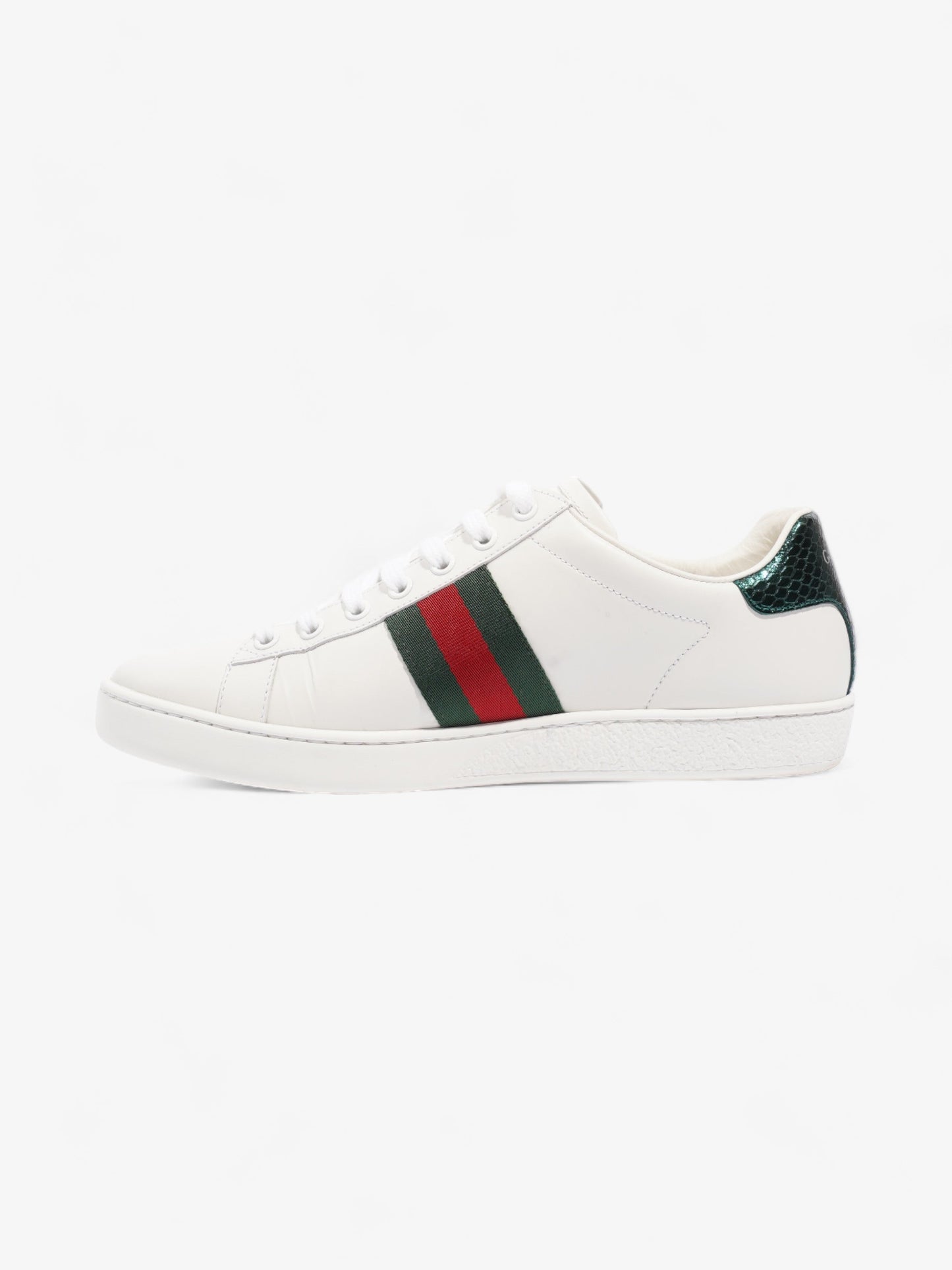 Gucci Ace Sneakers with Bee White / Red / Green Leather EU 39 UK 6