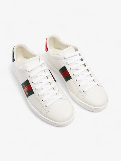 Gucci Ace Sneakers with Bee White / Red / Green Leather EU 39 UK 6