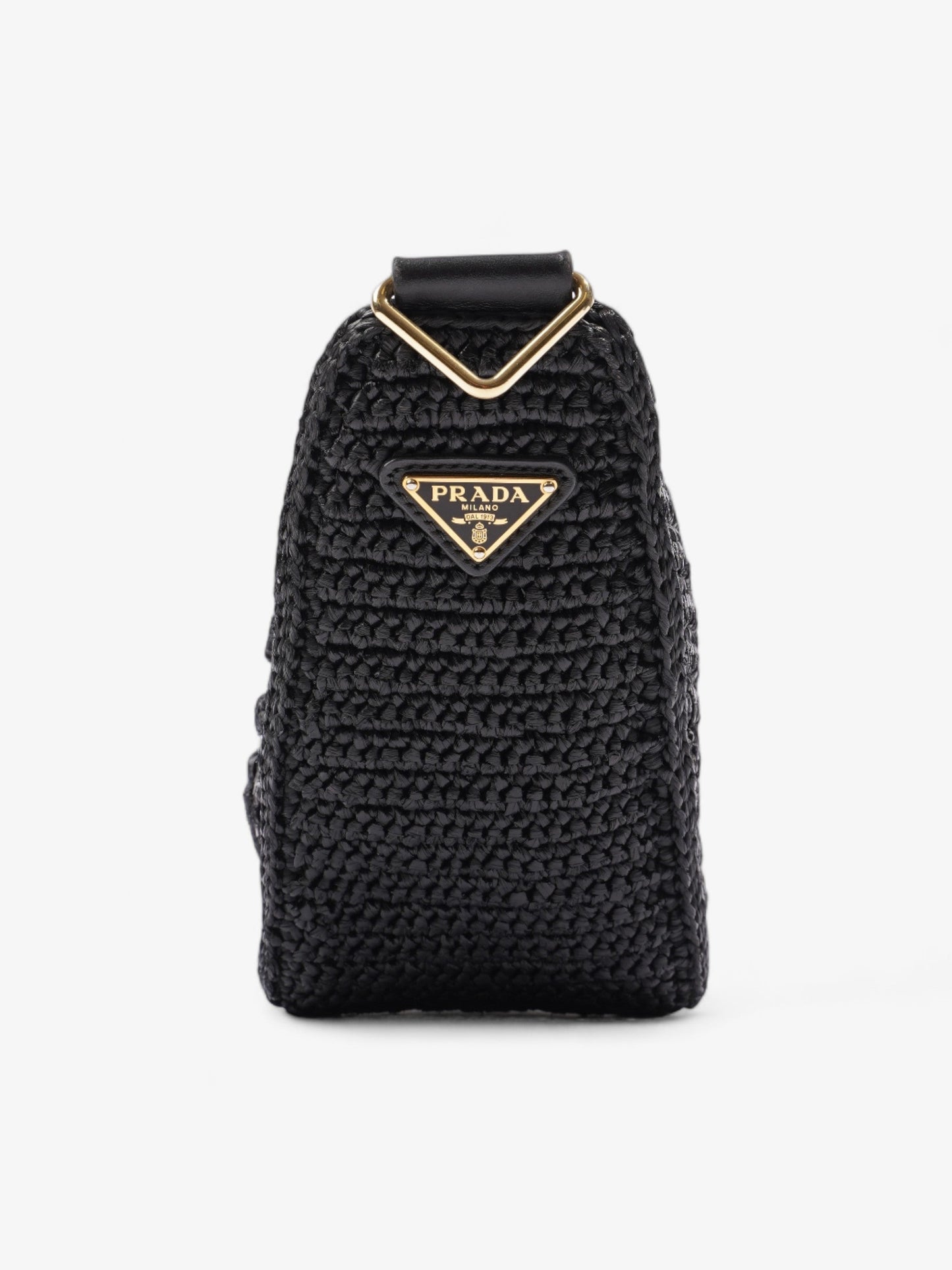 Prada Prada Crochet Black Raffia