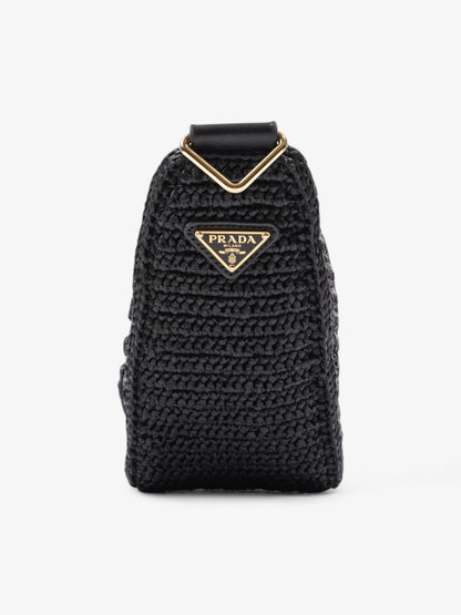 Prada Prada Crochet Black Raffia