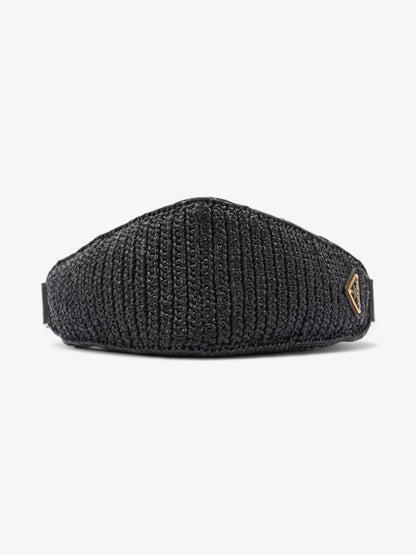 Prada Prada Crochet Black Raffia