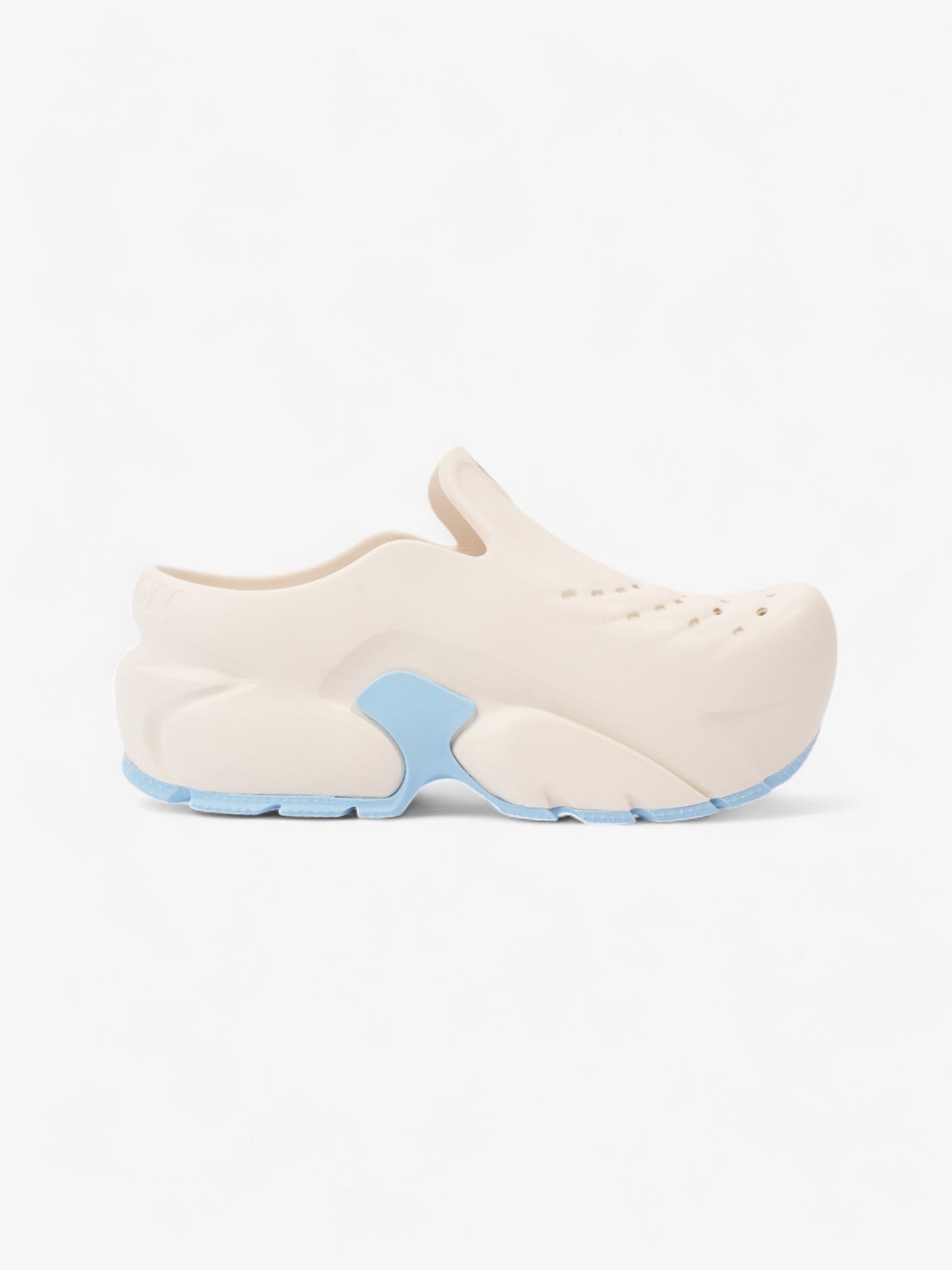 Louis Vuitton Shark Clogs White  / Light Blue Rubber EU 38 UK 5