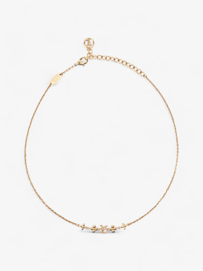 Louis Vuitton Baby Louis Necklace Gold Base Metal
