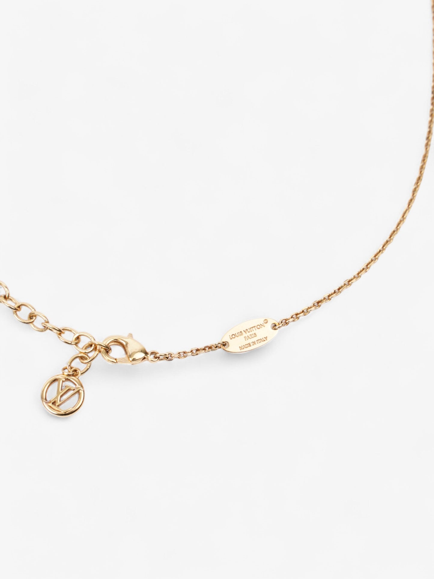 Louis Vuitton Baby Louis Necklace Gold Base Metal