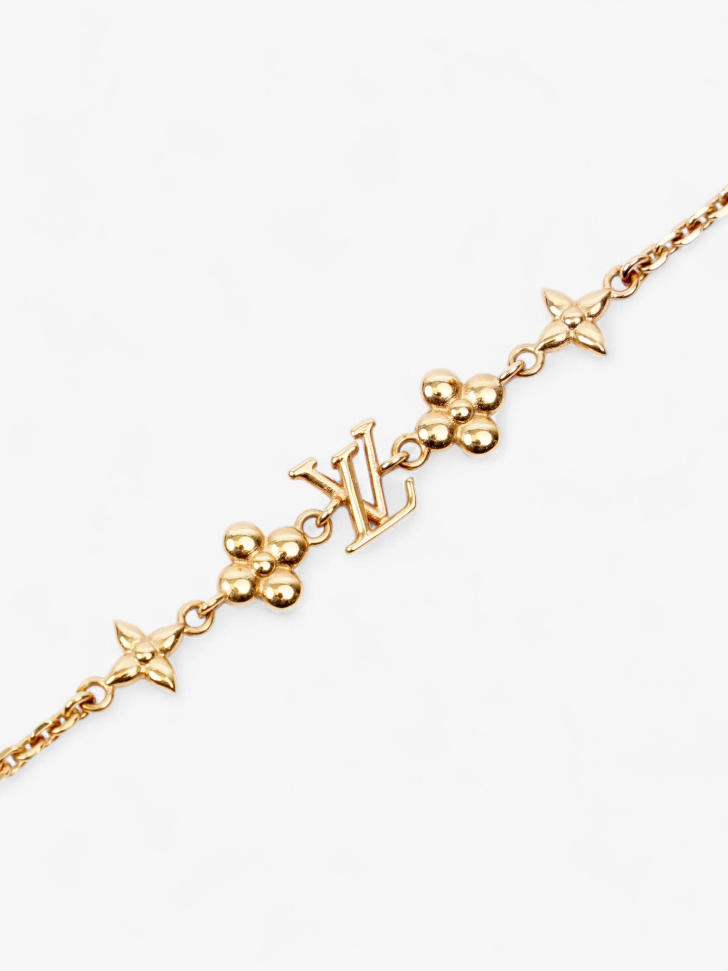 Louis Vuitton Baby Louis Necklace Gold Base Metal