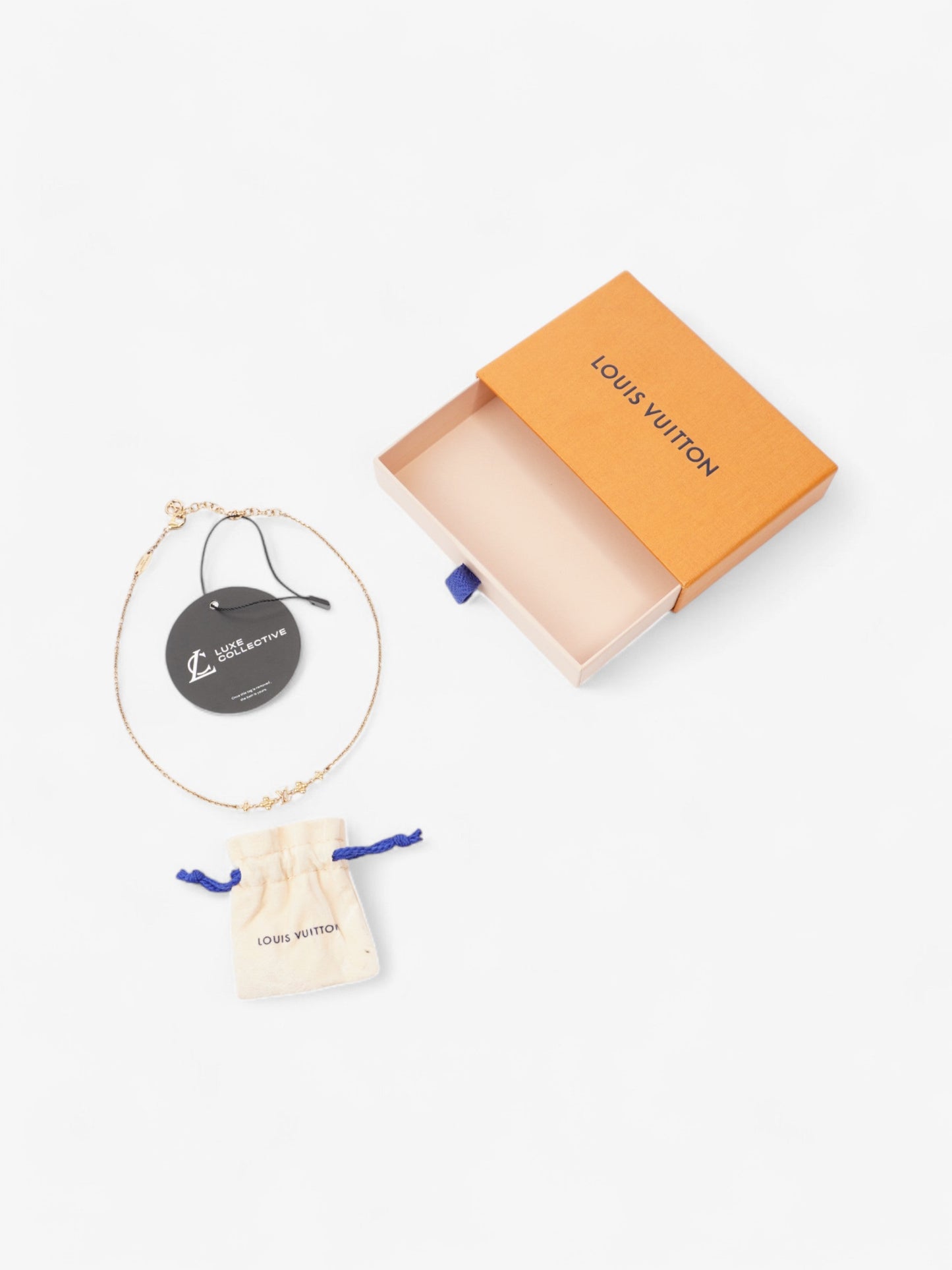 Louis Vuitton Baby Louis Necklace Gold Base Metal