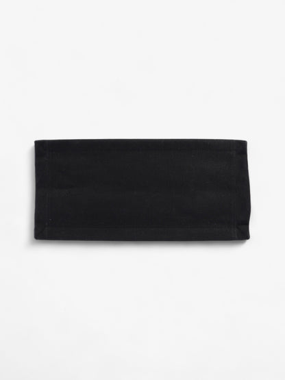 Saint Laurent Rive Gauche Tote Bag Black / White Canvas