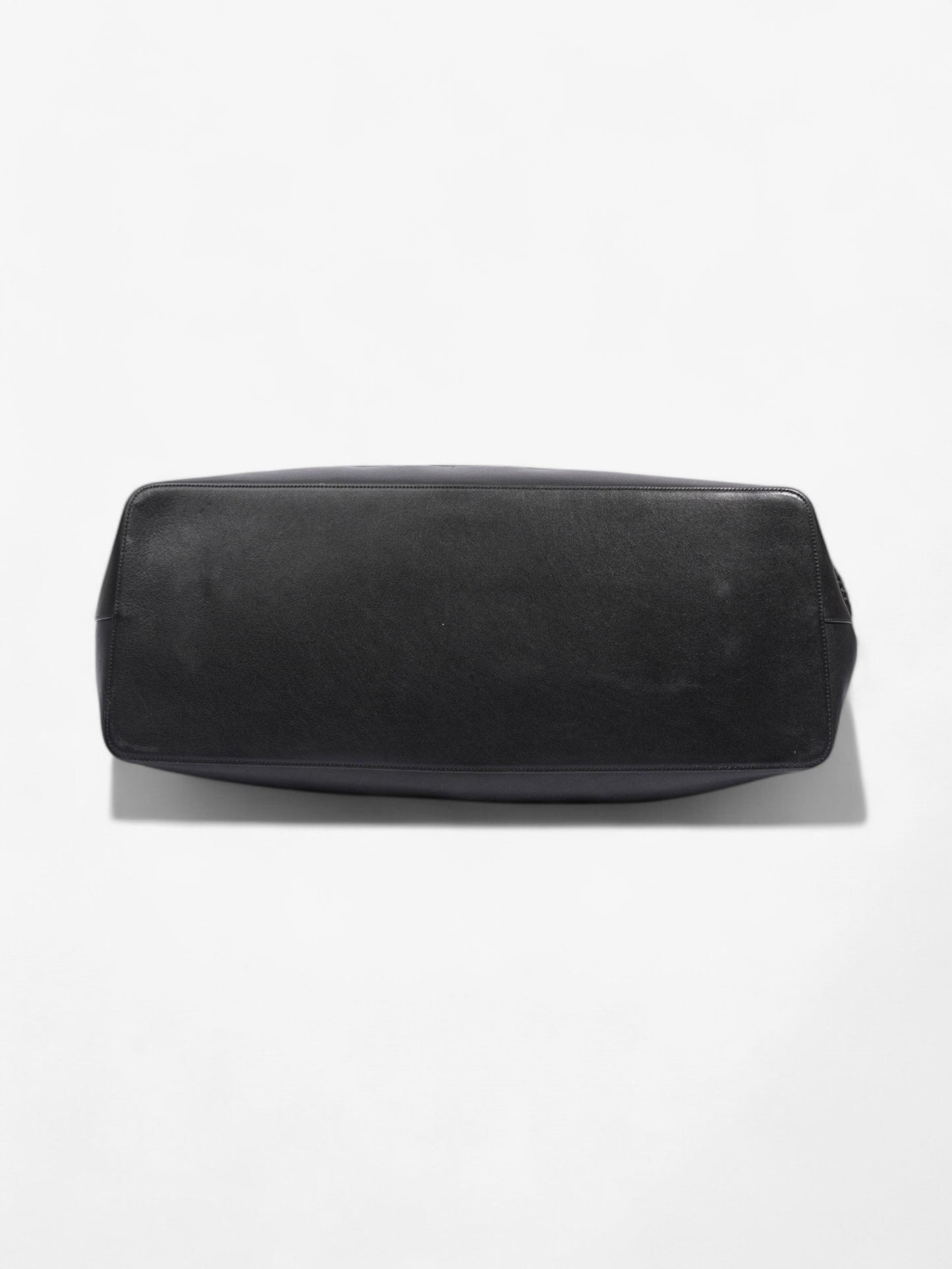 Saint Laurent Rive Gauche Tote Bag Black Raffia Large