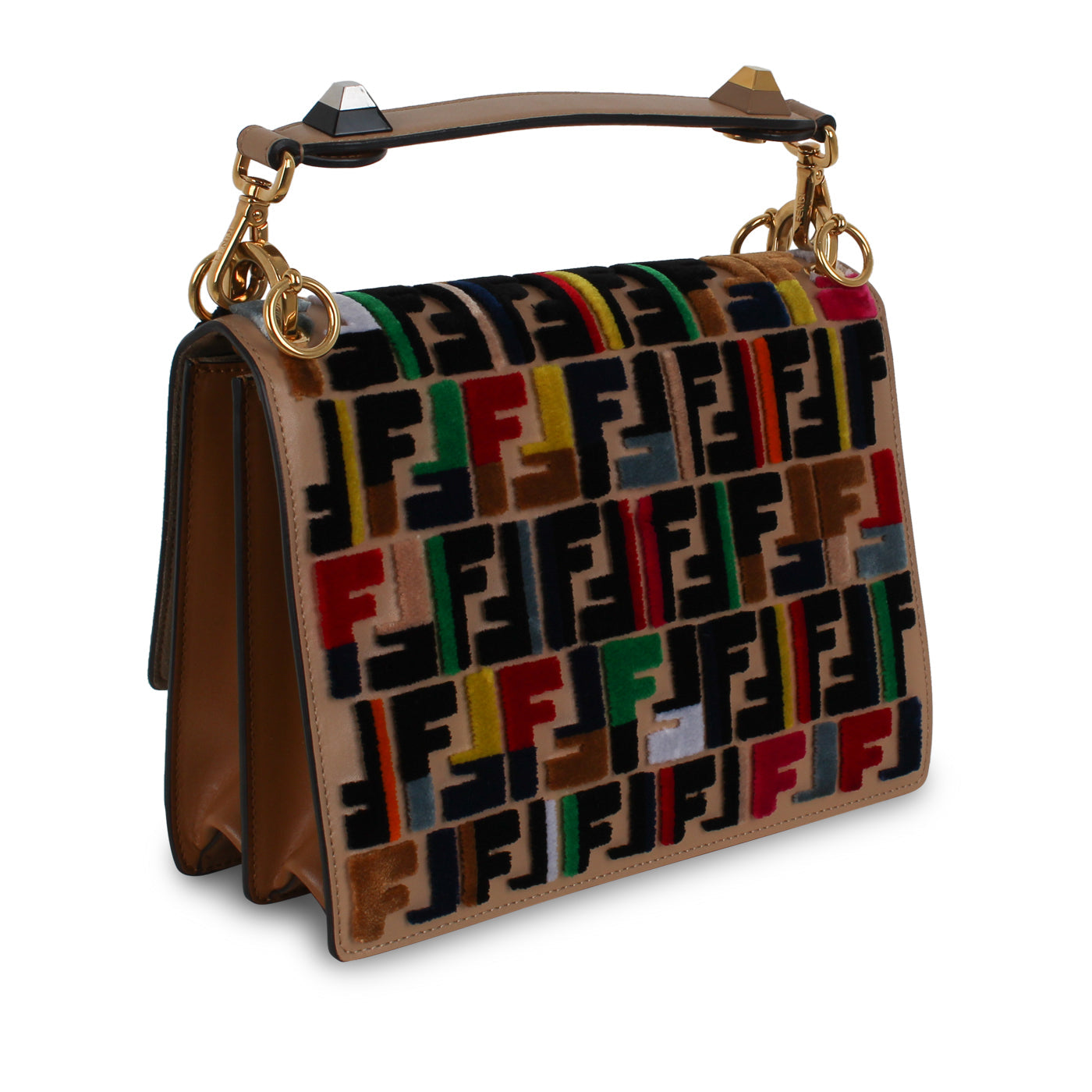 Fendi Kan I Velvet Crossbody