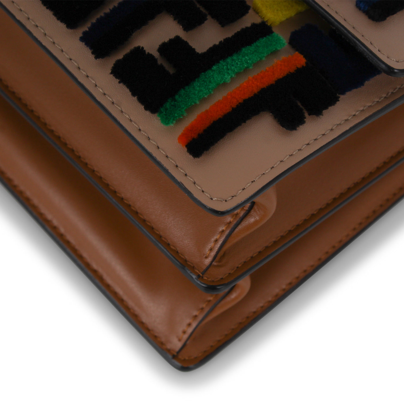 Fendi Kan I Velvet Crossbody