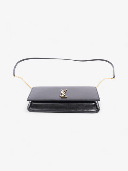 Saint Laurent Cassandre Phone Pouch Black Leather