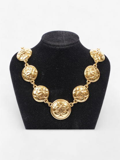 Chanel Vintage CC Chain Necklace Gold Base Metal 46cm