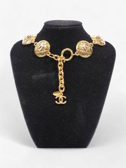 Chanel Vintage CC Chain Necklace Gold Base Metal 46cm