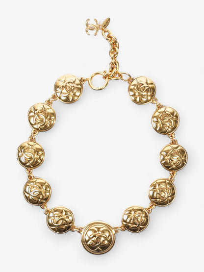 Chanel Vintage CC Chain Necklace Gold Base Metal 46cm