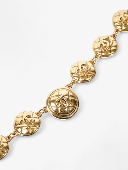 Chanel Vintage CC Chain Necklace Gold Base Metal 46cm