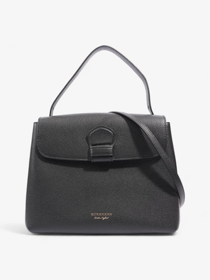 Burberry Camberley Tote Black Grained Leather Medium