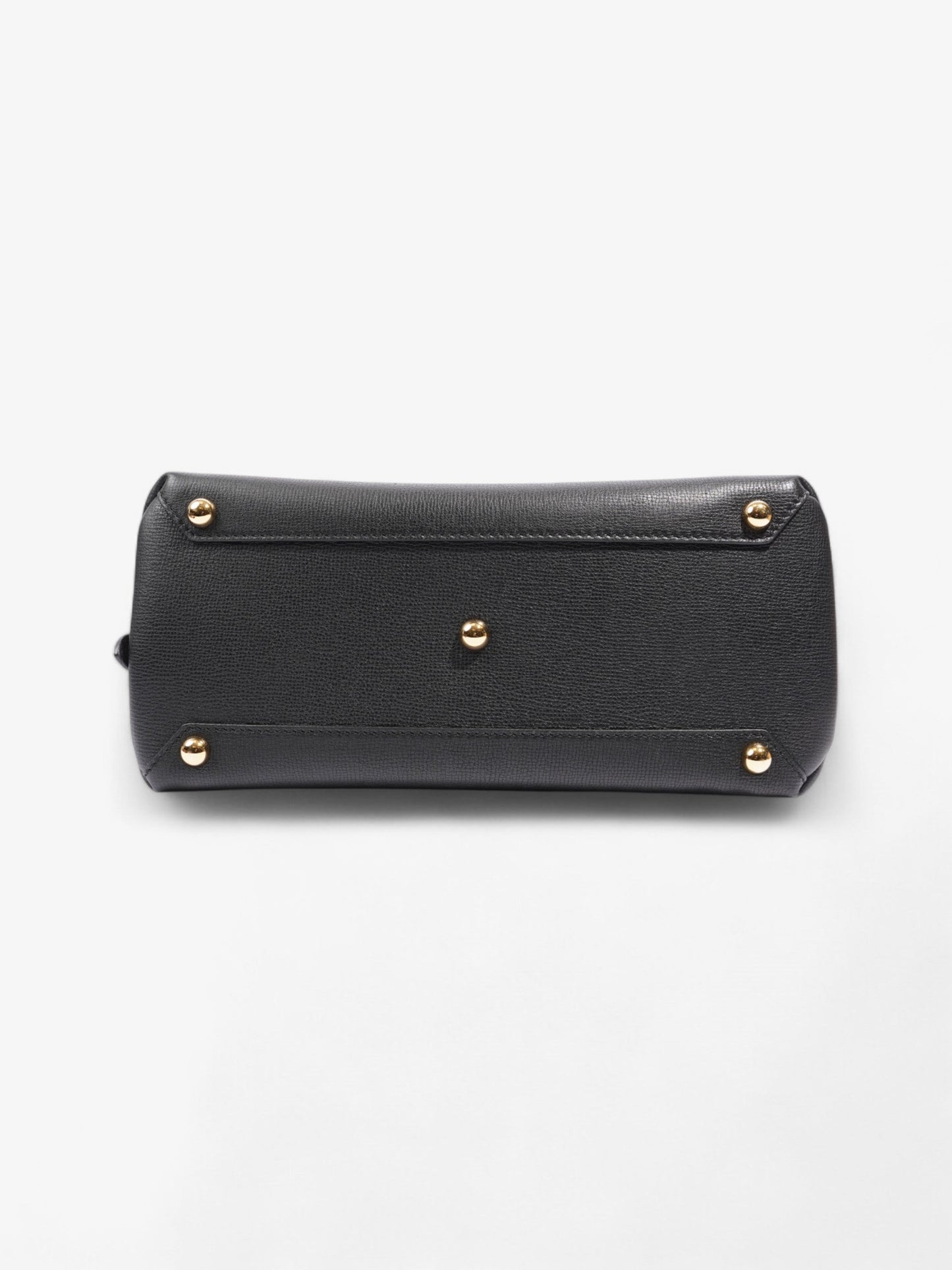 Burberry Camberley Tote Black Grained Leather Medium