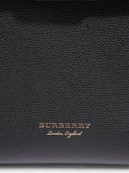 Burberry Camberley Tote Black Grained Leather Medium
