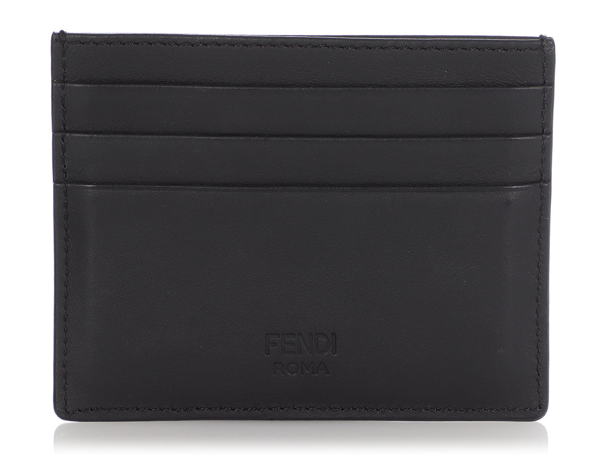 Fendi Black Monster Card Case