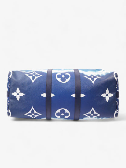 Louis Vuitton Keepall Bandouliere Escale 50 Blue and White Monogram Coated Canvas