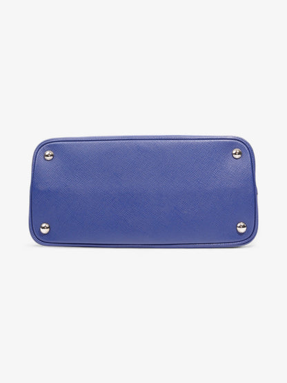 Prada Double Handle Tote Blue Saffiano Leather
