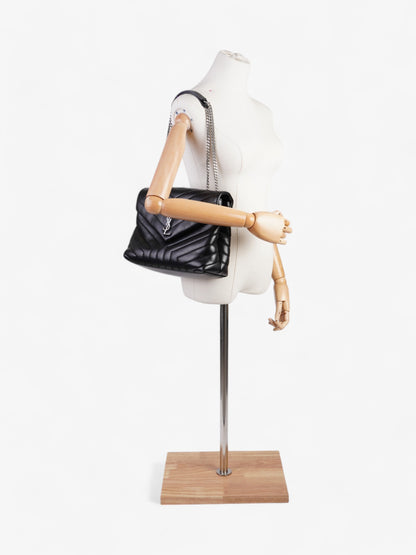 Saint Laurent Lou Lou Black Calfskin Leather Medium