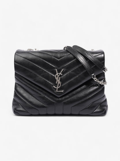 Saint Laurent Lou Lou Black Calfskin Leather Medium
