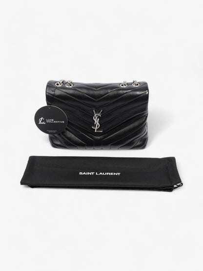 Saint Laurent Lou Lou Black Calfskin Leather Medium