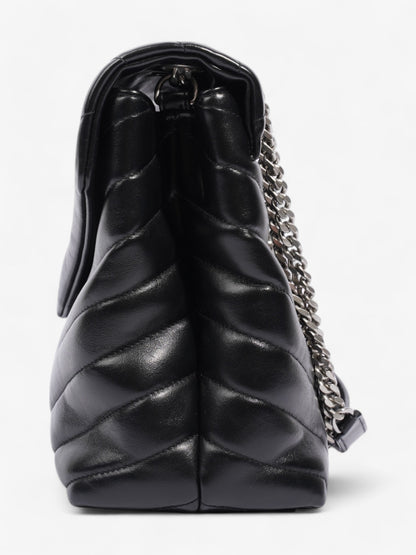 Saint Laurent Lou Lou Black Calfskin Leather Medium