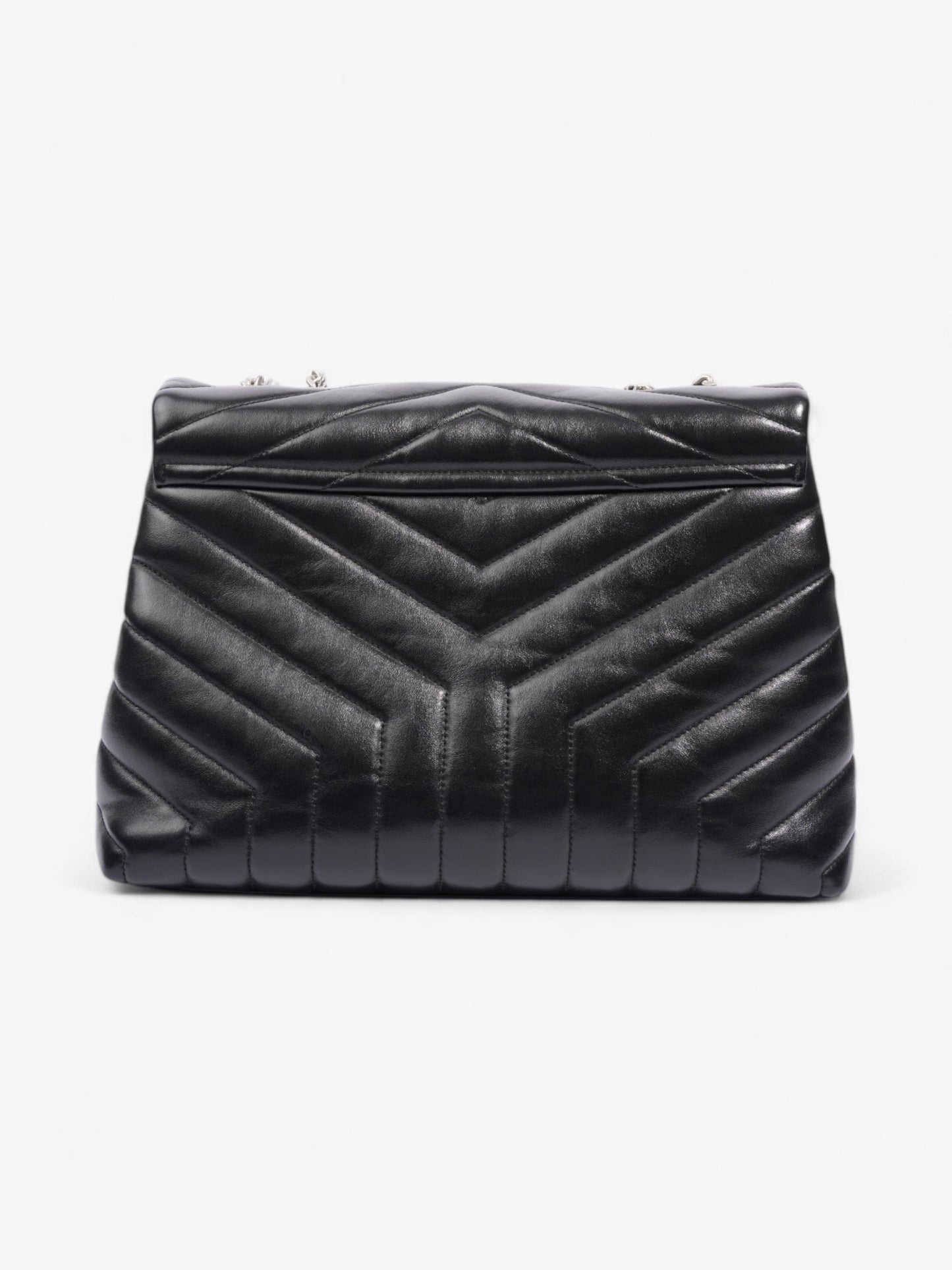 Saint Laurent Lou Lou Black Calfskin Leather Medium