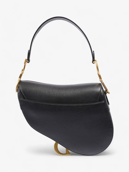 Christian Dior Saddle Bag Black Calfskin Leather