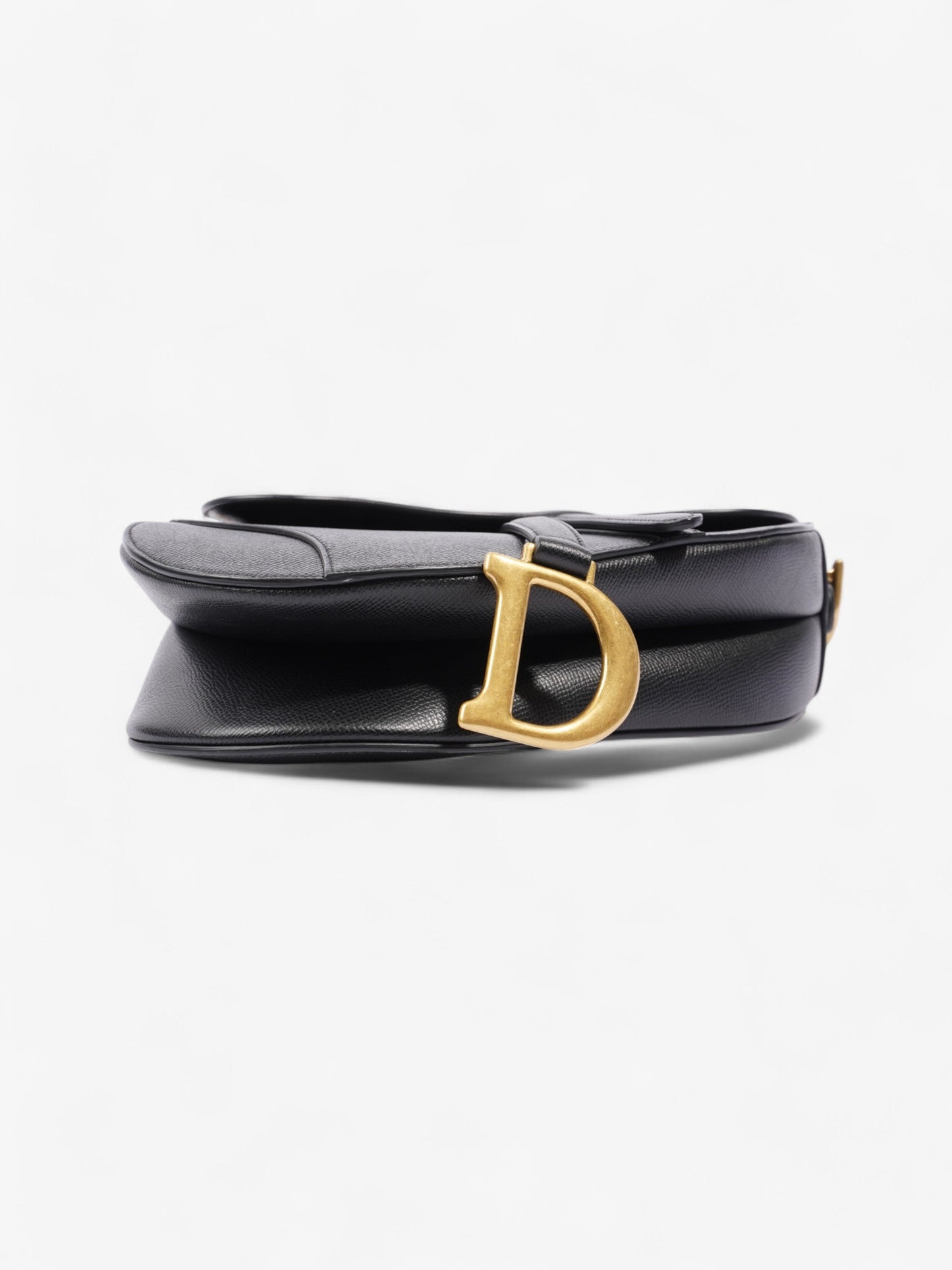 Christian Dior Saddle Bag Black Calfskin Leather
