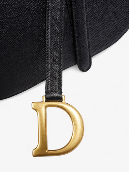Christian Dior Saddle Bag Black Calfskin Leather