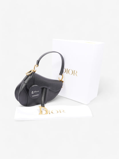Christian Dior Saddle Bag Black Calfskin Leather