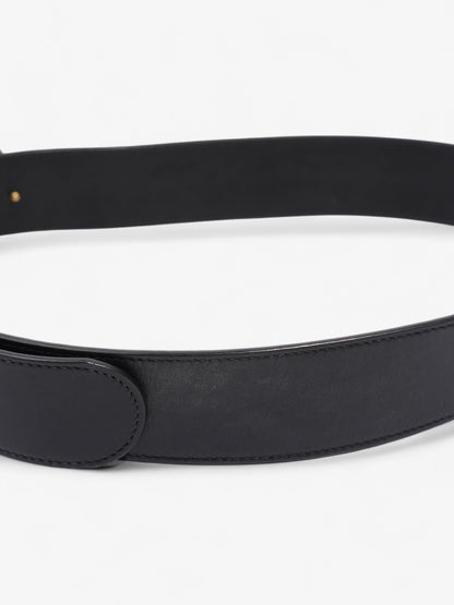 Gucci GG Marmont Wide Belt Black / Gold Leather 80cm / 32"