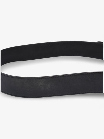 Gucci GG Marmont Wide Belt Black / Gold Leather 80cm / 32"