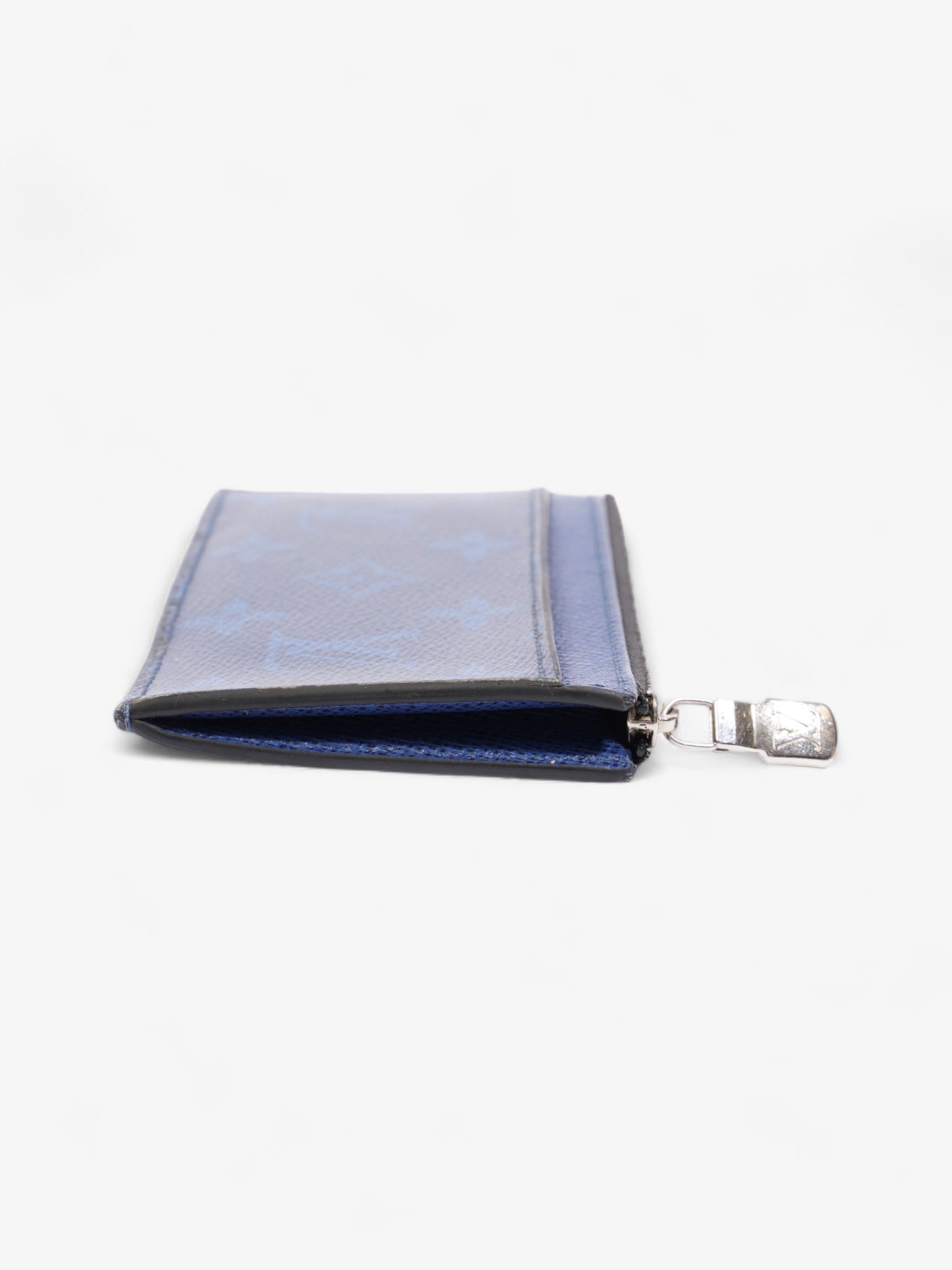 Louis Vuitton Coin Card Holder Navy Blue Leather