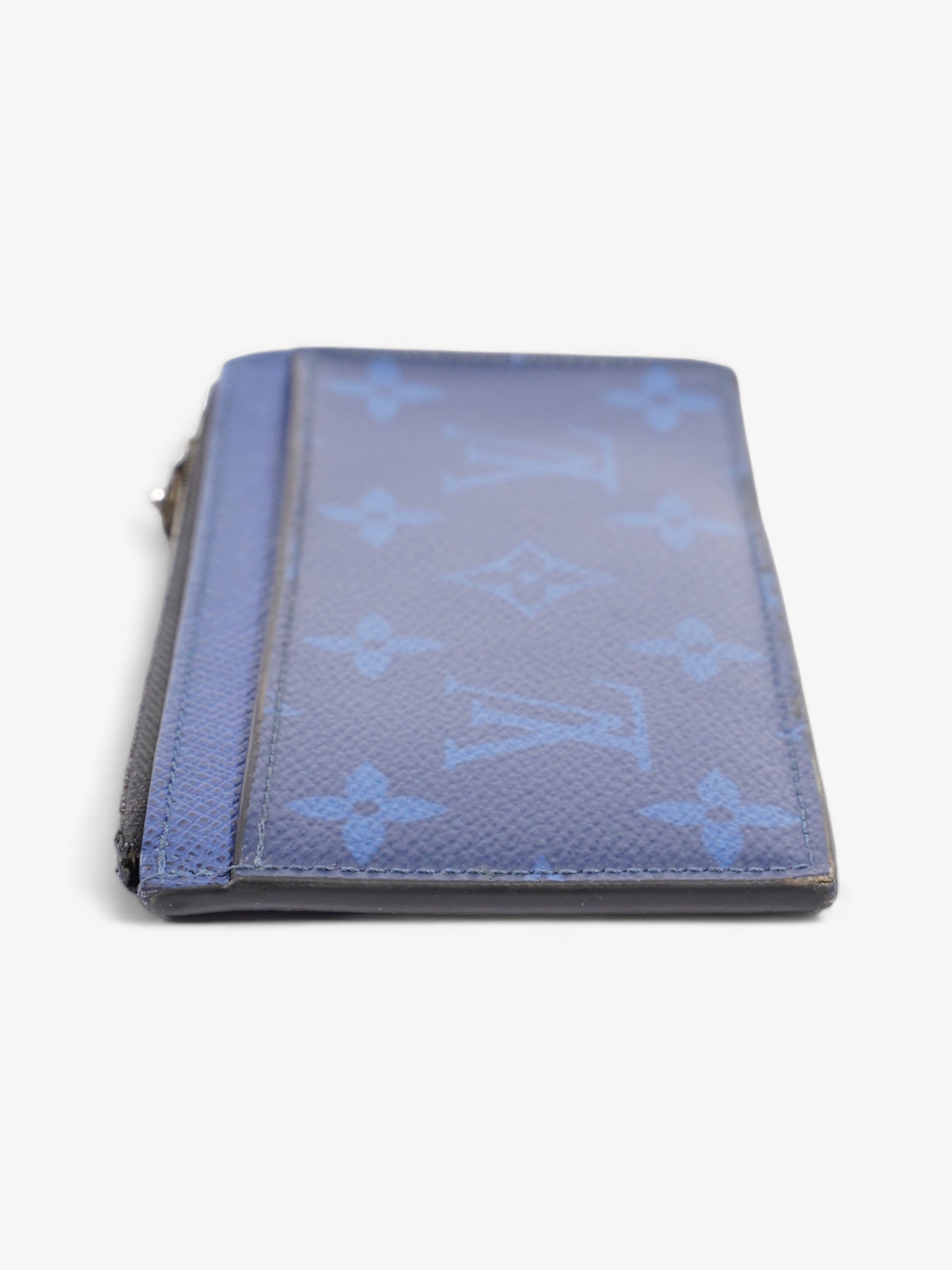 Louis Vuitton Coin Card Holder Navy Blue Leather