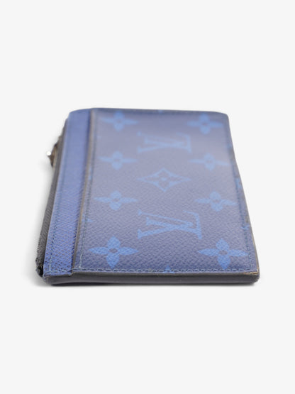 Louis Vuitton Coin Card Holder Navy Blue Leather