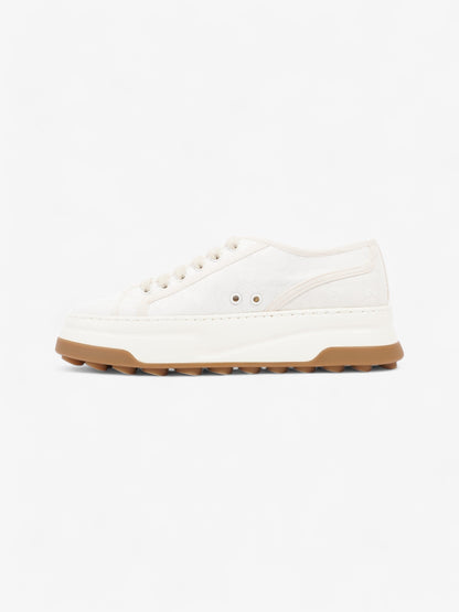 Gucci GG Tennis 1977 Platform Sneakers White  / Cream Canvas EU 41 UK 7