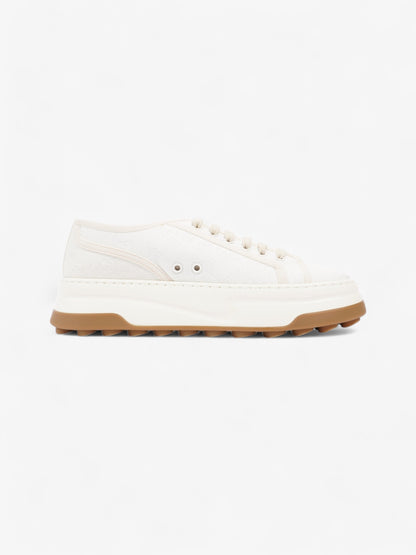 Gucci GG Tennis 1977 Platform Sneakers White  / Cream Canvas EU 41 UK 7