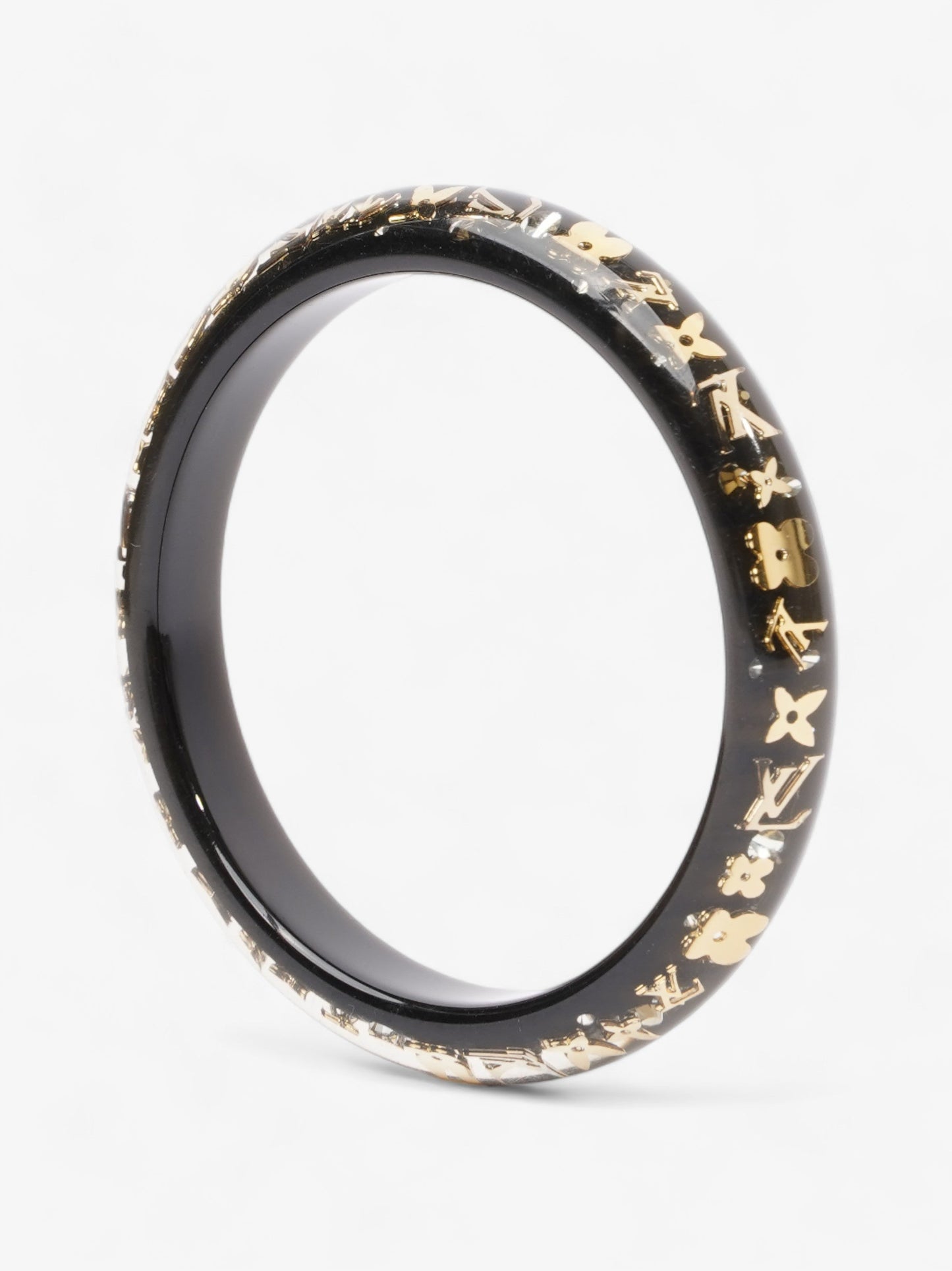 Louis Vuitton Inclusion Bracelet TPM Black / Gold Monogram Resin Medium