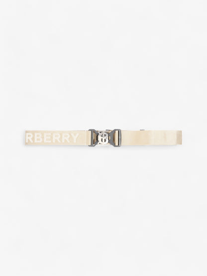 Burberry TB Sport Clip Belt Beige / Black Canvas 100cm 40"