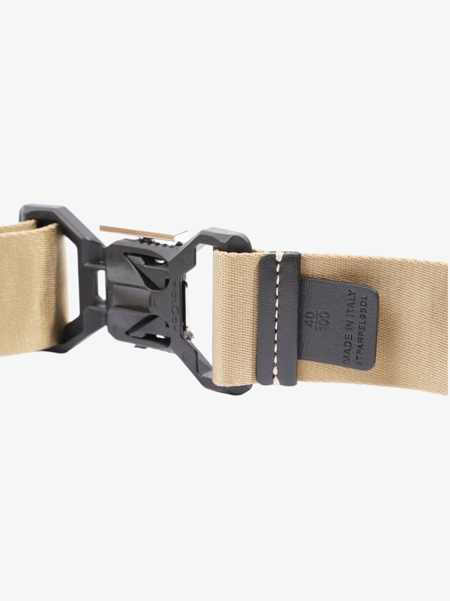 Burberry TB Sport Clip Belt Beige / Black Canvas 100cm 40"