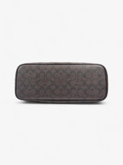 Coach Signature Tote Brown Leather