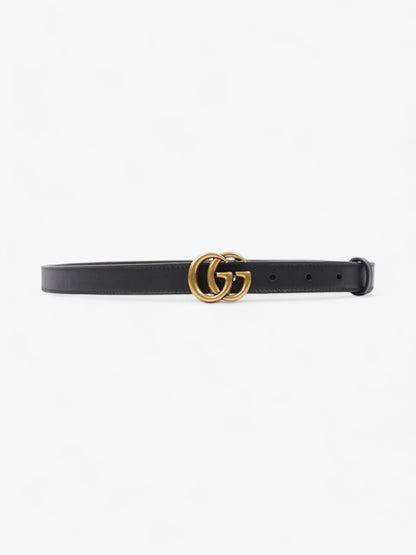 Gucci GG Marmont Thin Belt Black Leather 95cm / 38"