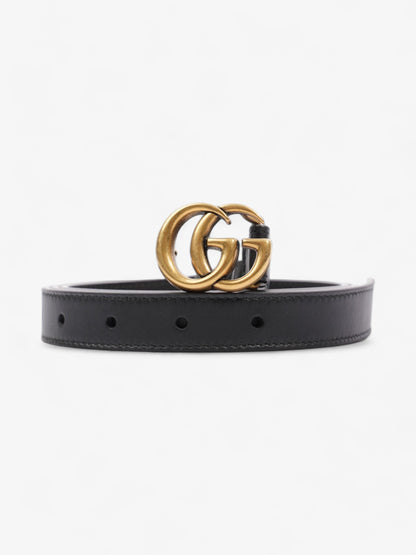 Gucci GG Marmont Thin Belt Black Leather 95cm / 38"