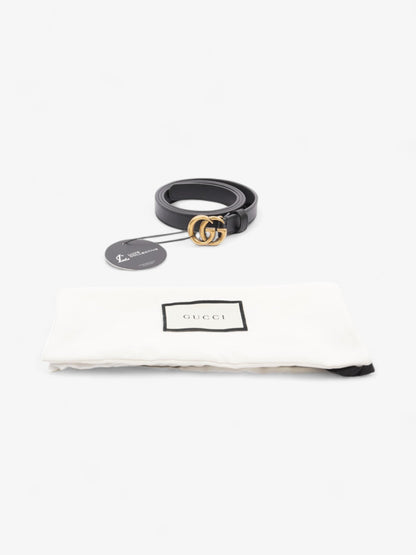 Gucci GG Marmont Thin Belt Black Leather 95cm / 38"