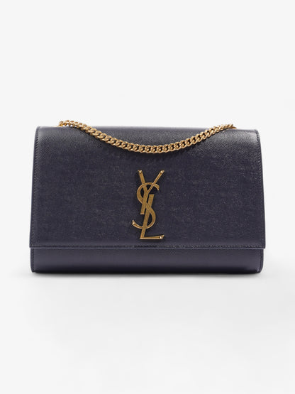 Saint Laurent Kate Navy Blue Leather Medium