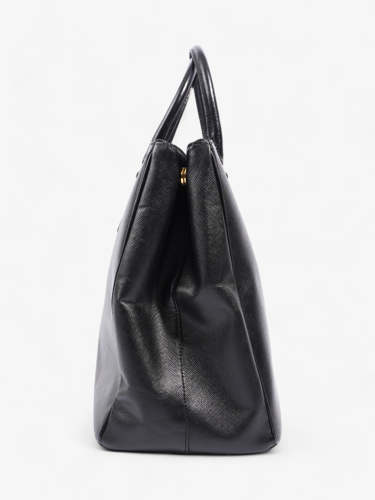 Prada Galleria Double Zip Tote Black Saffiano Leather